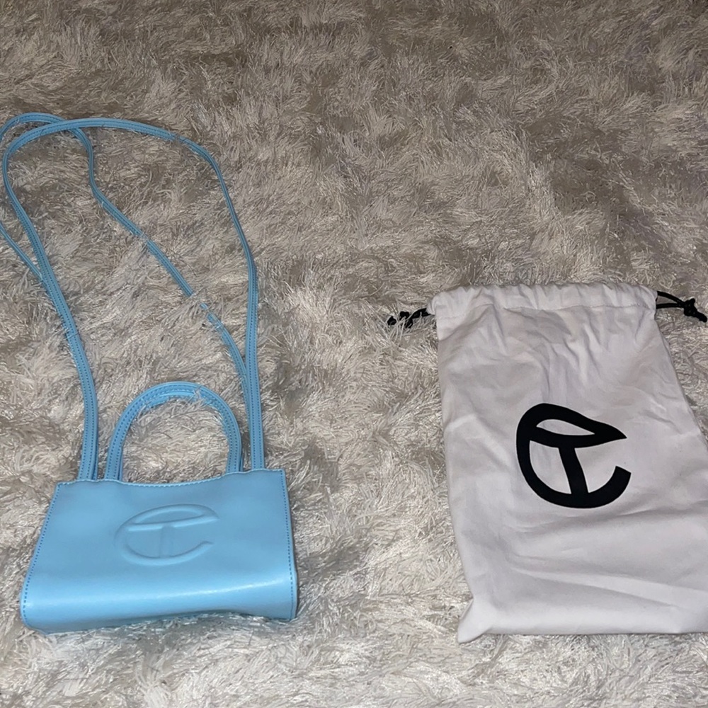 Baby blue telfar bag small
